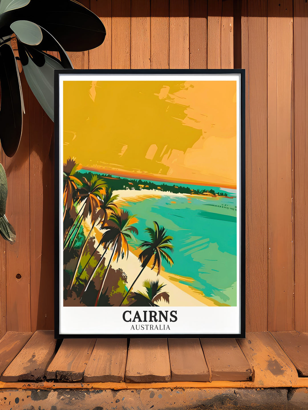 Cairns Wall Art featuring vibrant colors and intricate details of Queensland. This artwork is perfect for anyone who admires the beauty of Australia. Enhance your home decor with this Cairns Print and let the natural beauty of Queensland shine through