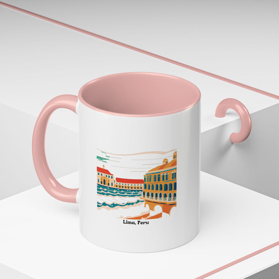 The Lima Peru Mug is a high-quality ceramic piece with vibrant artwork inspired by the unique charm of Lima’s landmarks. Dishwasher and microwave safe, it is perfect for personal use or gifting.
