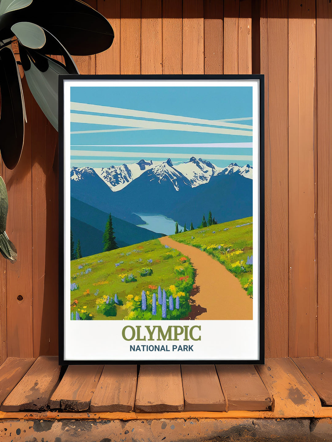 Experience the untouched beauty of Americas wilderness through this National Park travel print, featuring the awe inspiring scenery and tranquil environments of Olympic National Park. Ideal for commemorating past journeys or motivating future travels, this print adds depth and inspiration to your art collection.