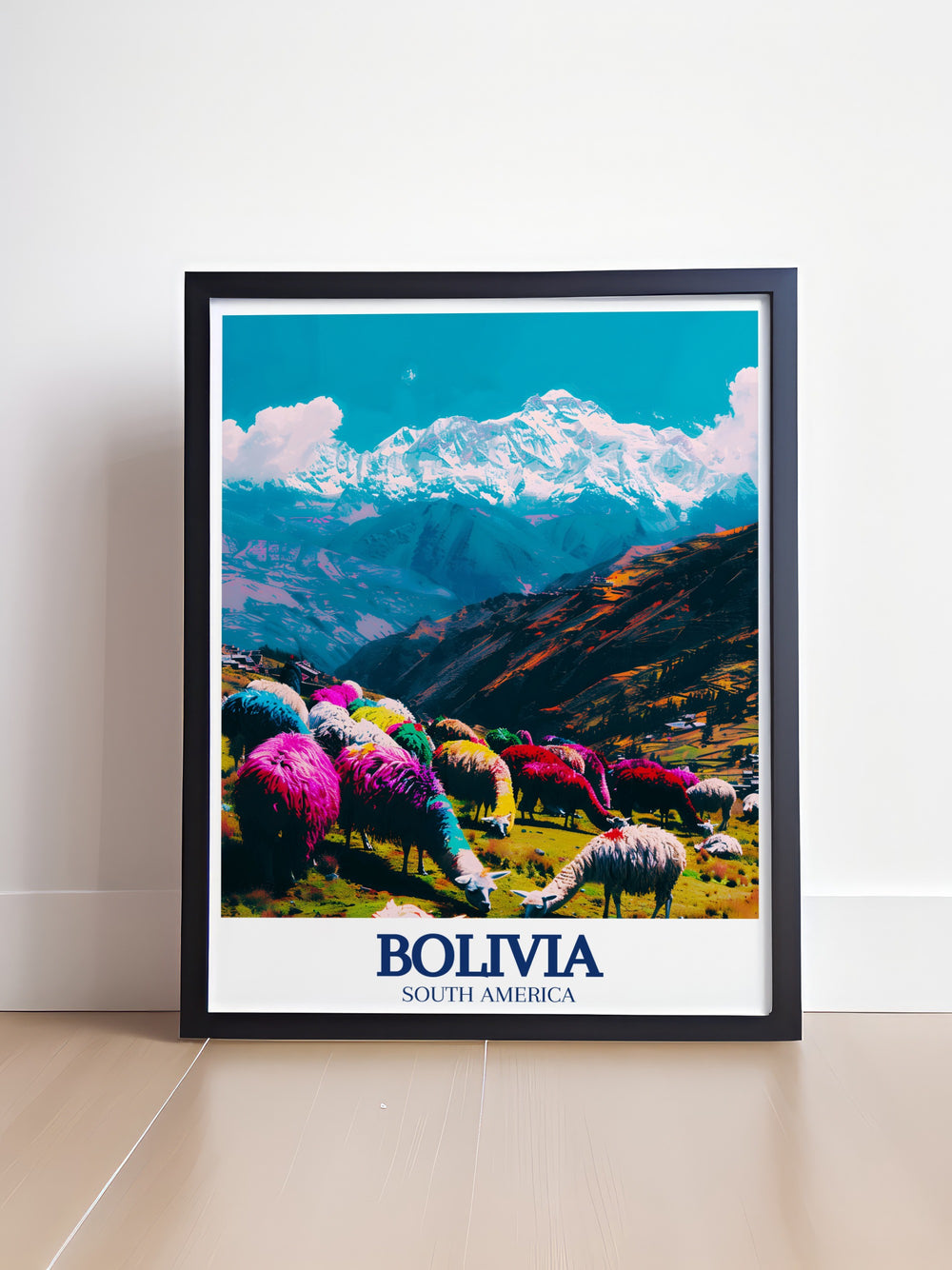 Vibrant Bolivia photo featuring the dynamic energy of La Paz against the backdrop of the Altiplano plateau and Cordillera Real mountain range ideal for travel enthusiasts