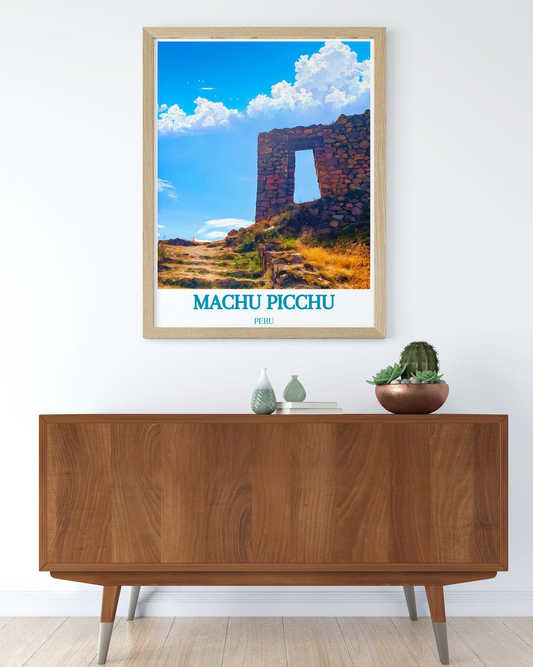 Discover the beauty of Machu Picchu with The Sun Gate Intipunku modern prints. These travel posters offer a timeless tribute to Perus rich history and spiritual heritage making them a stunning addition to any living room decor. The minimalist design ensures that this artwork fits seamlessly into modern interiors while adding depth and cultural significance to your space.