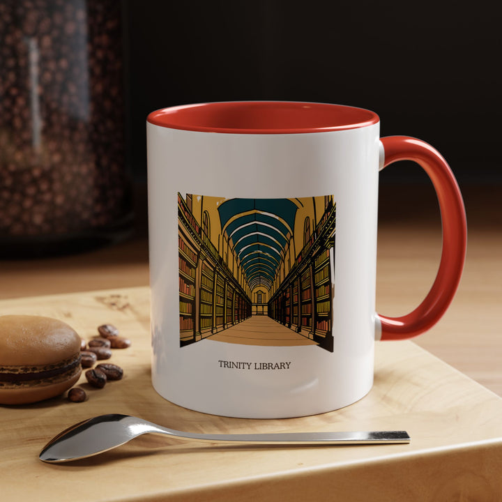 Featuring artwork of Dublin’s Trinity Library, this mug is ideal for coffee and tea lovers. With its charming design and practical size, it’s a perfect souvenir for those who love books and history. Dishwasher safe and easy to use every day.