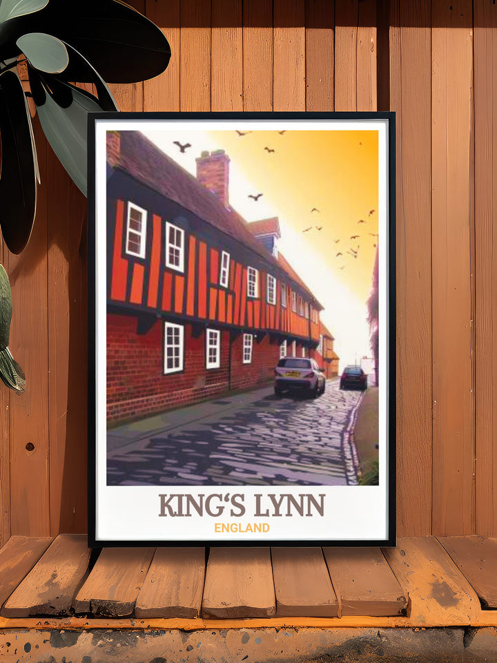 Bring the history of Kings Lynn into your home with this poster print of The Hanseatic Warehouse. Perfect for lovers of British history, this travel print makes an excellent gift or décor piece for any room.