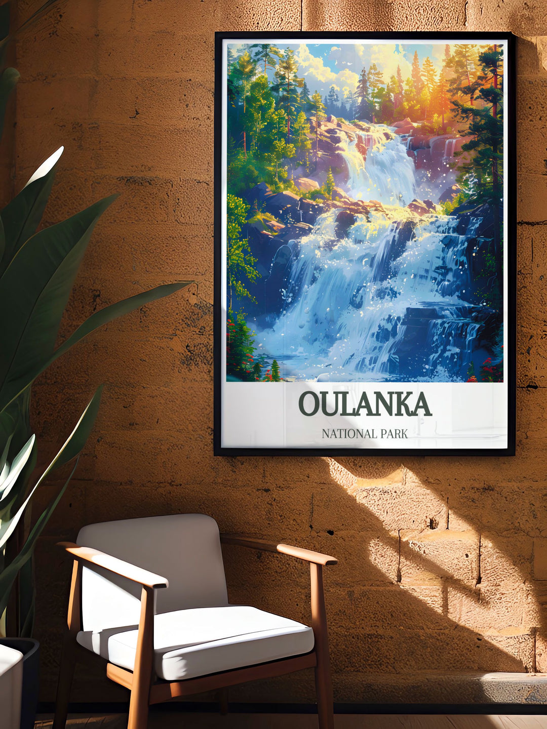 Nature Wall Art print of Kiutakongas Rapids capturing the raw power and serene beauty of the rapids making it a perfect focal point for any room and a thoughtful gift for fellow nature enthusiasts and adventurers