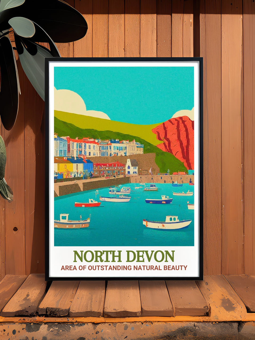 Ilfracombe Harbour Canvas Art celebrates the maritime culture of Ilfracombe, with its picturesque setting and vibrant community, perfect for those who appreciate the charm of Englands seaside towns.