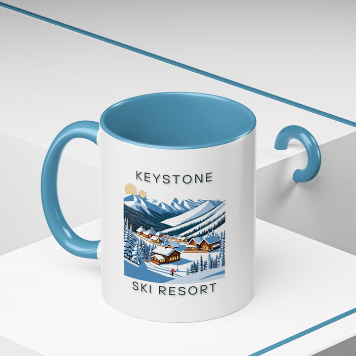 Bring the spirit of Keystone into your home with this stylish mug. Featuring artwork inspired by the resort’s charm, it is dishwasher-safe and perfect for hot beverages, making it a great keepsake.