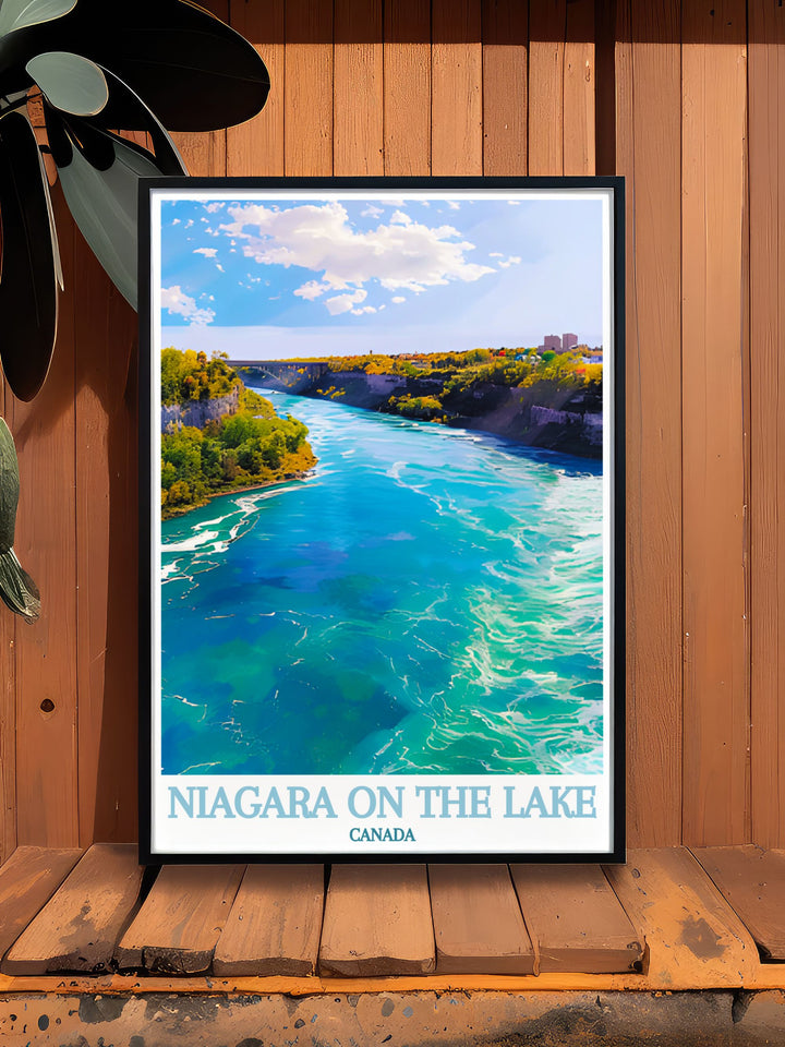 Stunning living room decor with Niagara River modern prints these Canada travel prints add a touch of sophistication to any room ideal for nature lovers and those who appreciate beautiful landscapes