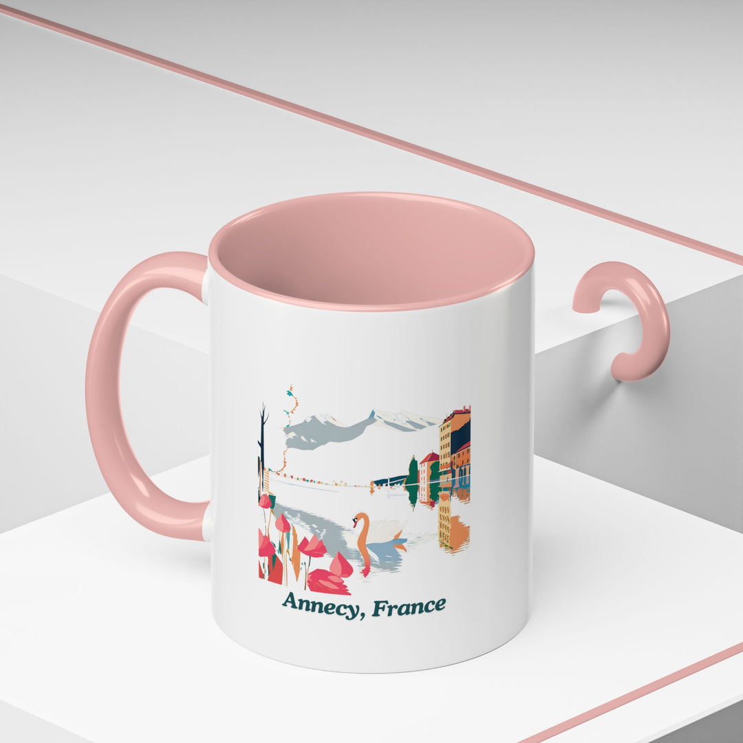 The Annecy France mug is a celebration of the town’s scenic beauty and cultural richness. Dishwasher-safe and durable, it is ideal for coffee or tea lovers and makes a great gift or collector’s item for anyone who loves Annecy.