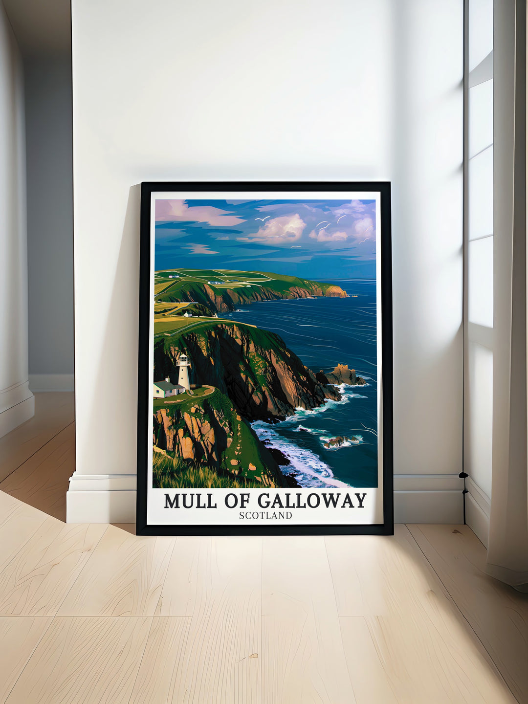 Rhins of Galloway Wall Art captures the serene beauty of this hidden Scottish gem, where the land meets the sea in a peaceful embrace. This piece is a great addition for anyone looking to create a calming and inspiring atmosphere.