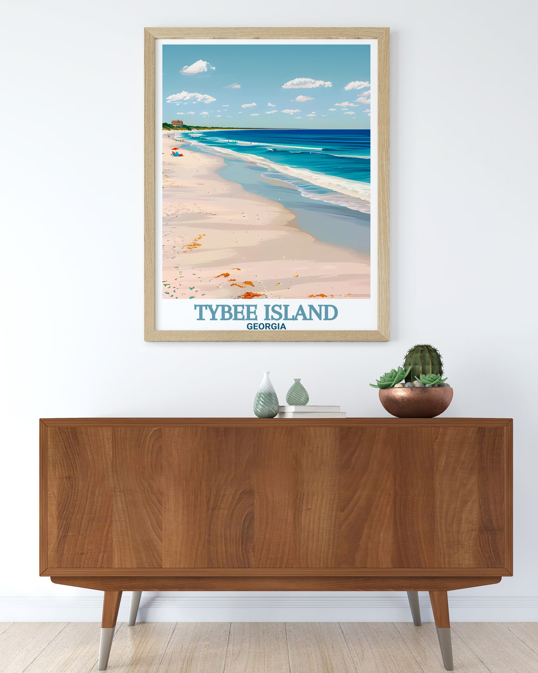 Stunning black and white Tybee Island Artwork featuring Tybee Island Beach ideal for enhancing your home decor with a contemporary yet classic piece of art that complements any color scheme.