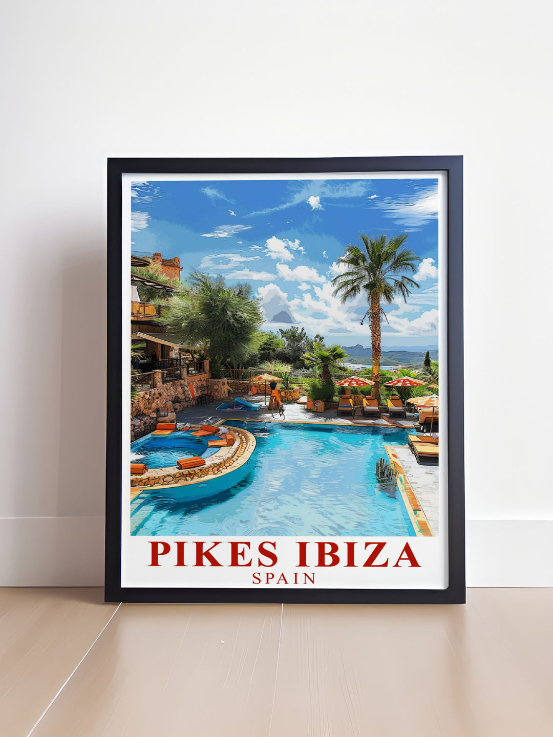 The Pikes Ibiza Print is a versatile piece of art that complements any Pool Area Stunning Living Room Decor its vibrant colors and detailed design make it a perfect addition to your home