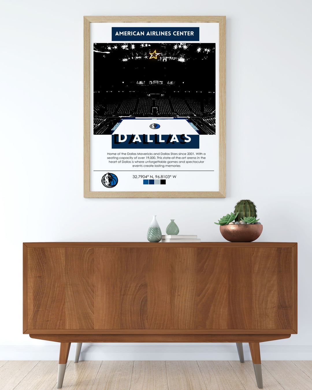 Celebrate your love for sports with our Texas Rangers Print Cowboys Print and Dallas Stars Print showcasing the iconic American Airlines Center. These posters make exceptional Fathers Day Gifts and are perfect for any sports fan looking to decorate their space.