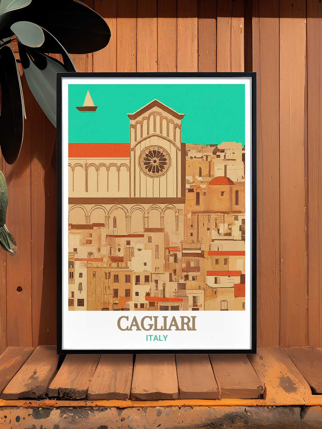 Cagliari Art Print celebrates the timeless beauty of Italys Castello District, with its historic towers and scenic views. This wall print is perfect for anyone looking to capture the spirit of Italy in their home or as a unique gift for travelers.