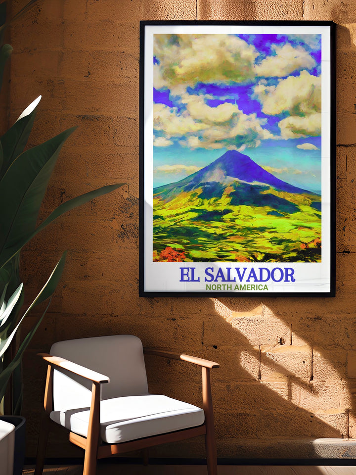 El Salvador photo of Santa Ana Volcano a captivating image that brings the natural beauty of El Salvador into your home a perfect addition to any art collection or as a travel gift featuring the majestic peaks and vibrant landscape of Santa Ana Volcano