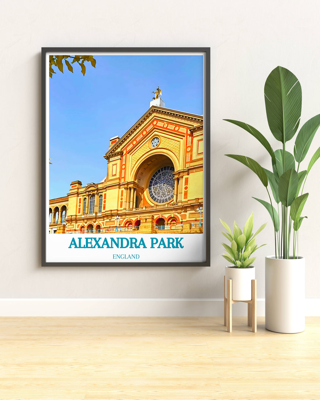 North London art print of Alexandra Palace, a timeless piece capturing the grandeur of this historic landmark.