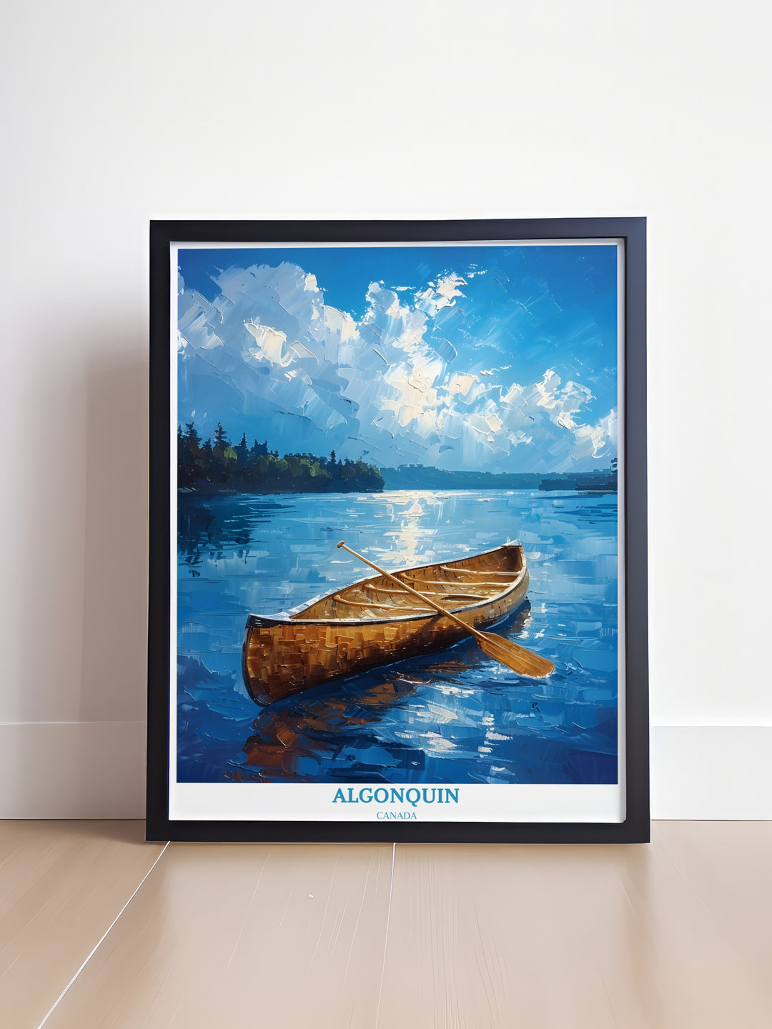 Affiche du parc Algonquin - Lac Canoe - Parc provincial Algonquin - Art de l’Ontario - Décor de voyage de l’Ontario - Art du Canada