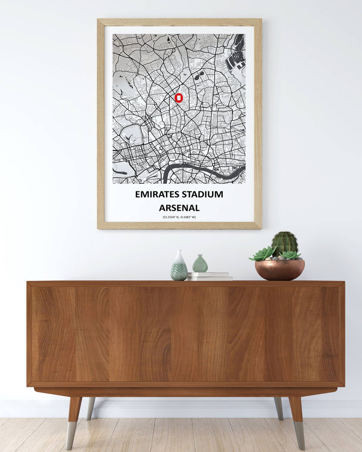 Print of the Emirates Stadium&
