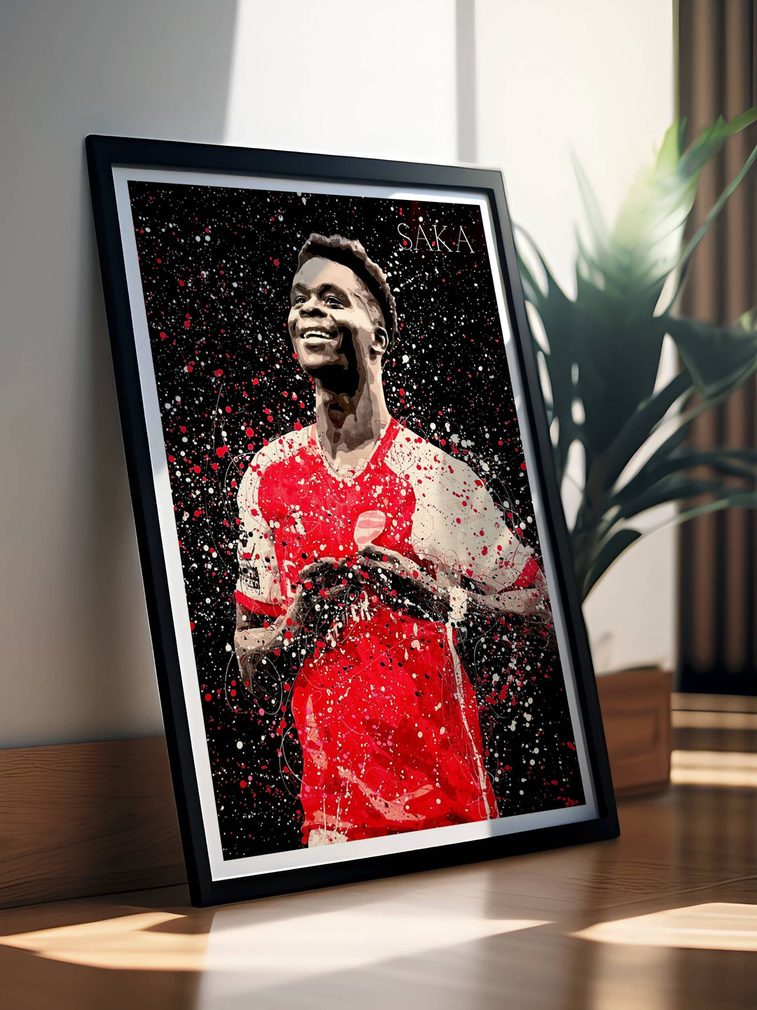 Print of Bukayo Saka in Arsenal FC&
