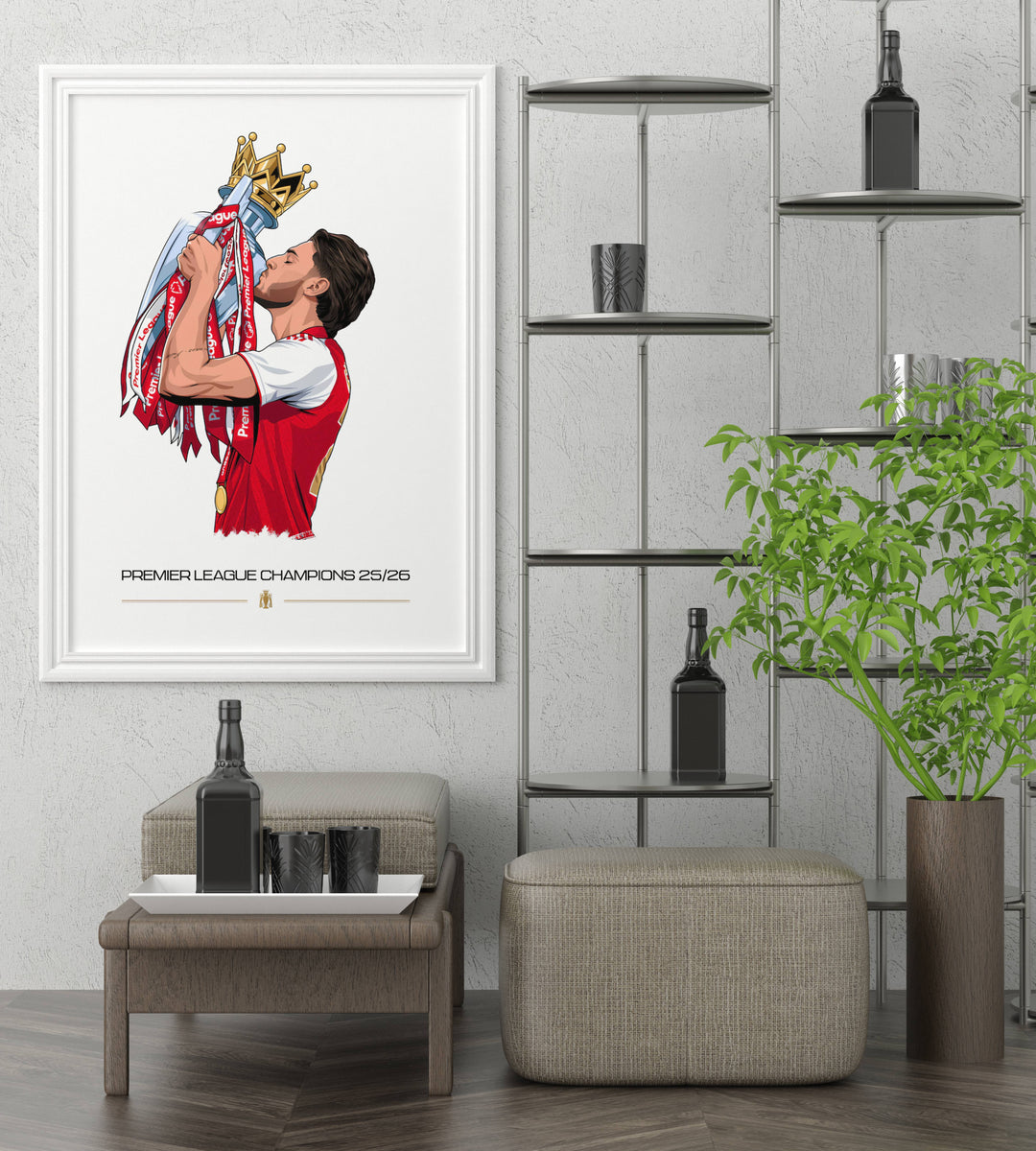 Football wall art print of Declan Rice&