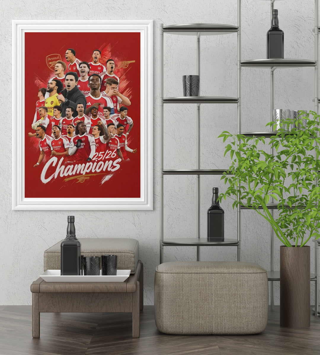 Football wall art print of Arsenal FC&