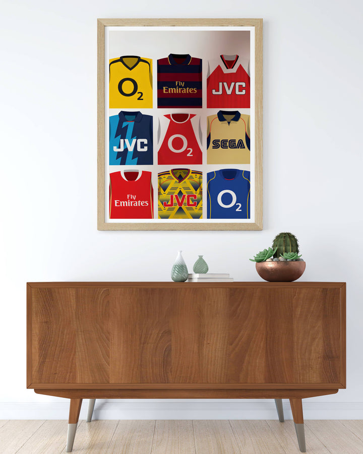 Vintage football poster showing Arsenal FC&