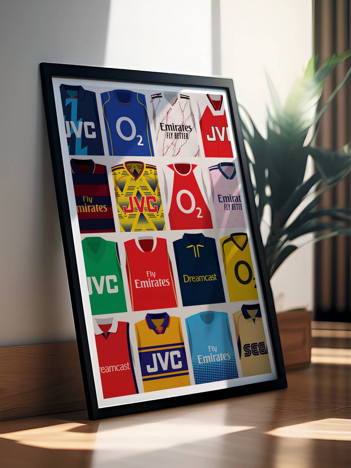 Vintage football poster showing Arsenal FC&