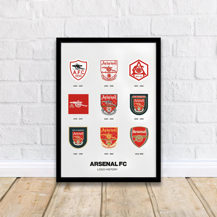 Modern football heritage art print highlighting iconic cannon logos on a clean minimalist backdrop, available from MapYourDreams as an unframed poster, stretched canvas, or custom framed art print for home office walls.