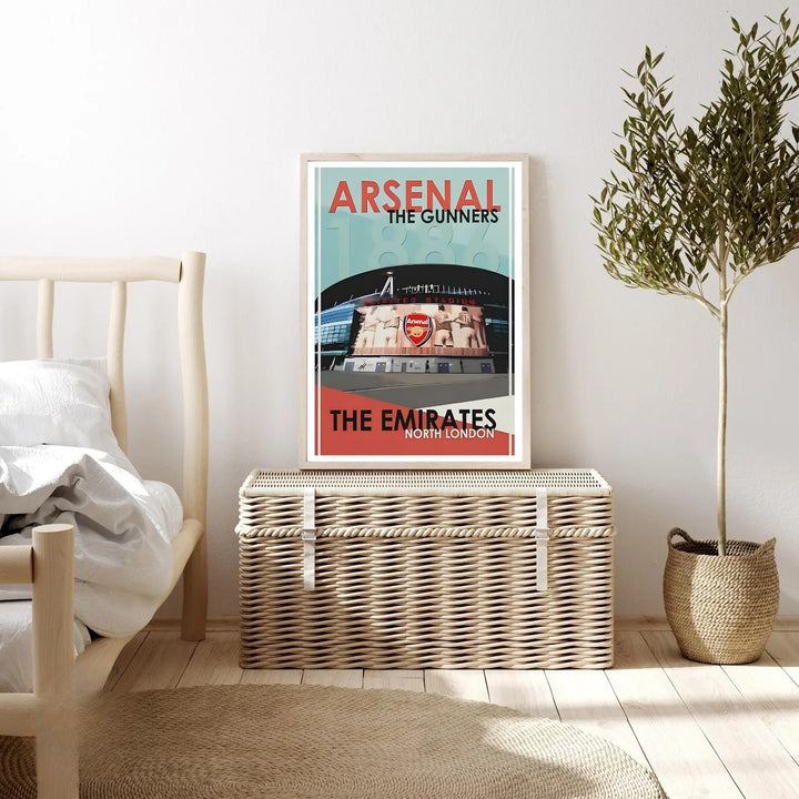 Emirates Stadium poster depicting Arsenal FC&