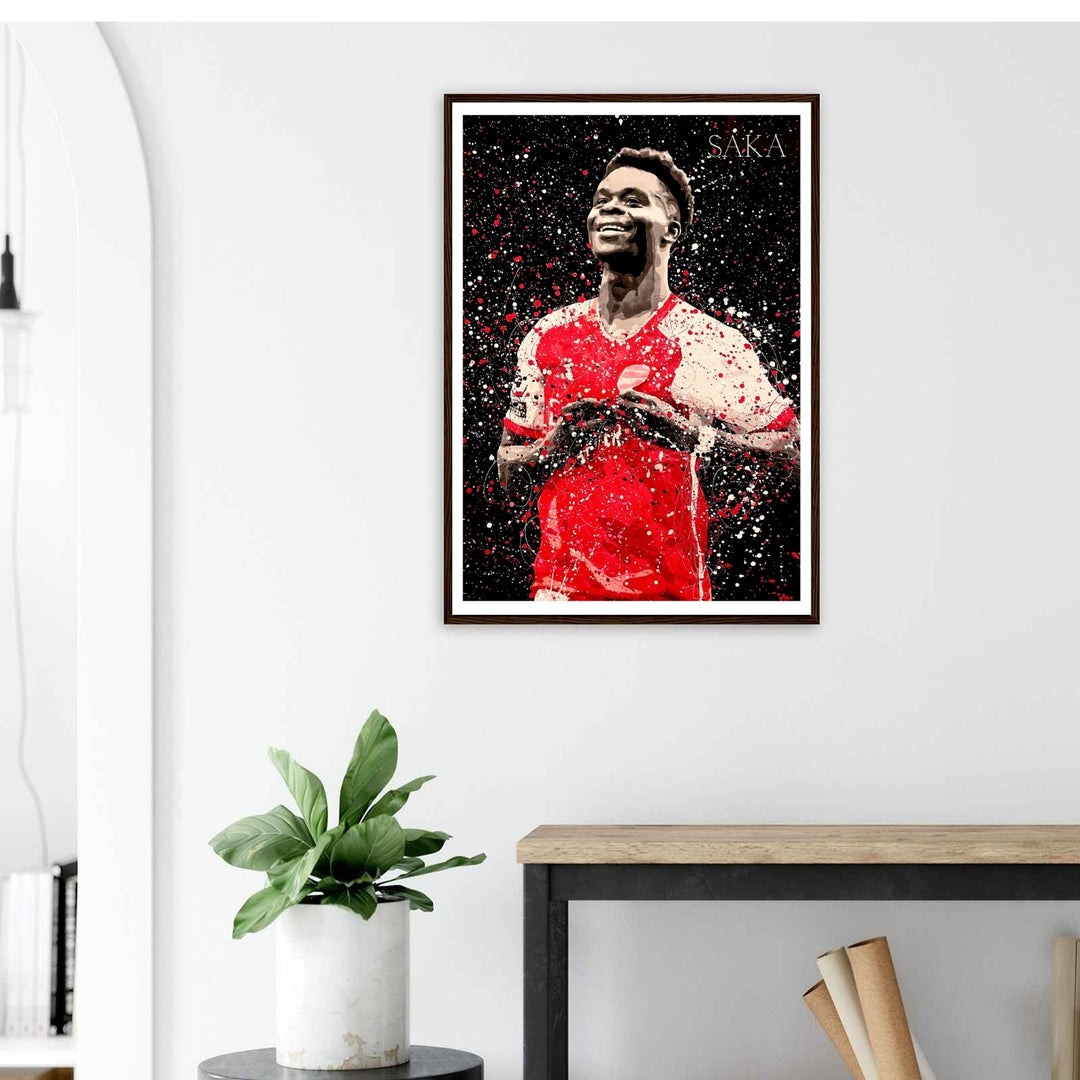 Print of Bukayo Saka, Arsenal FC&