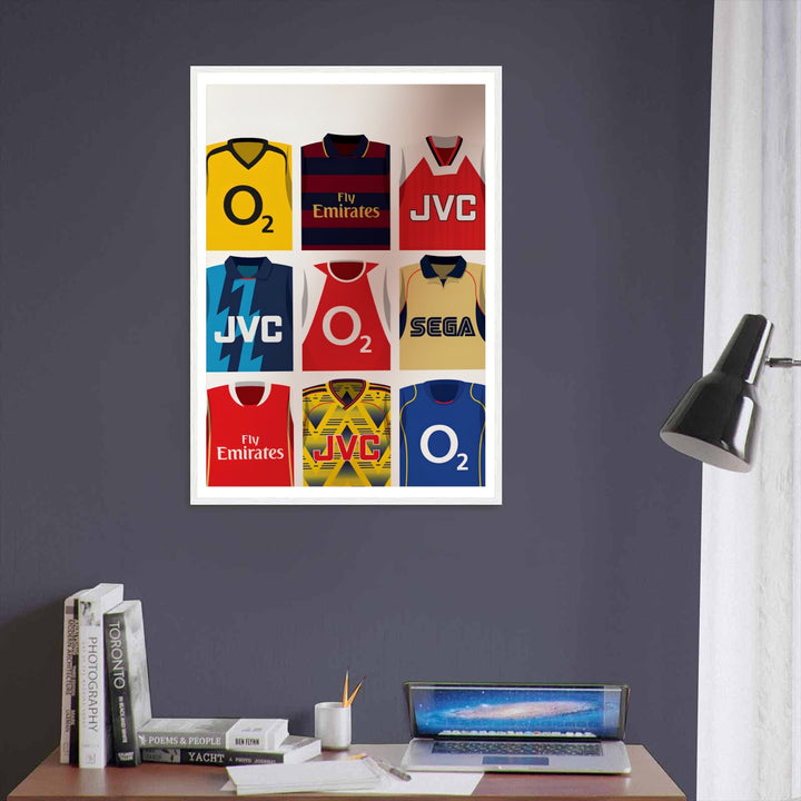 Vintage jersey print celebrating Arsenal FC&