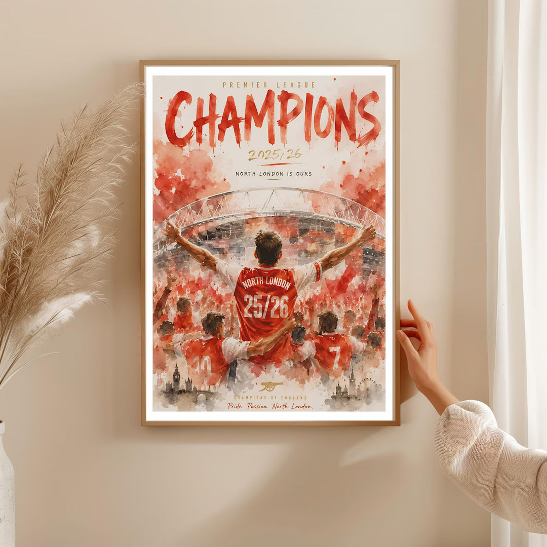 Football wall art print of Arsenal&