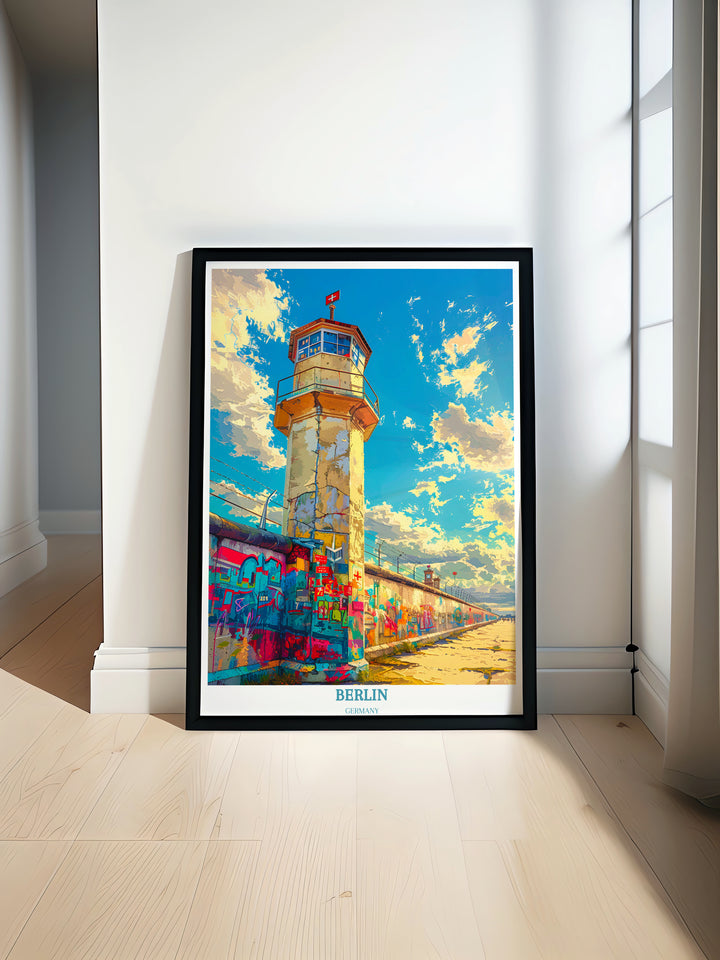Immerse yourself in Berlins heritage with this traditional travel print, perfect for adorning your walls with the charm of Germanys capital.
