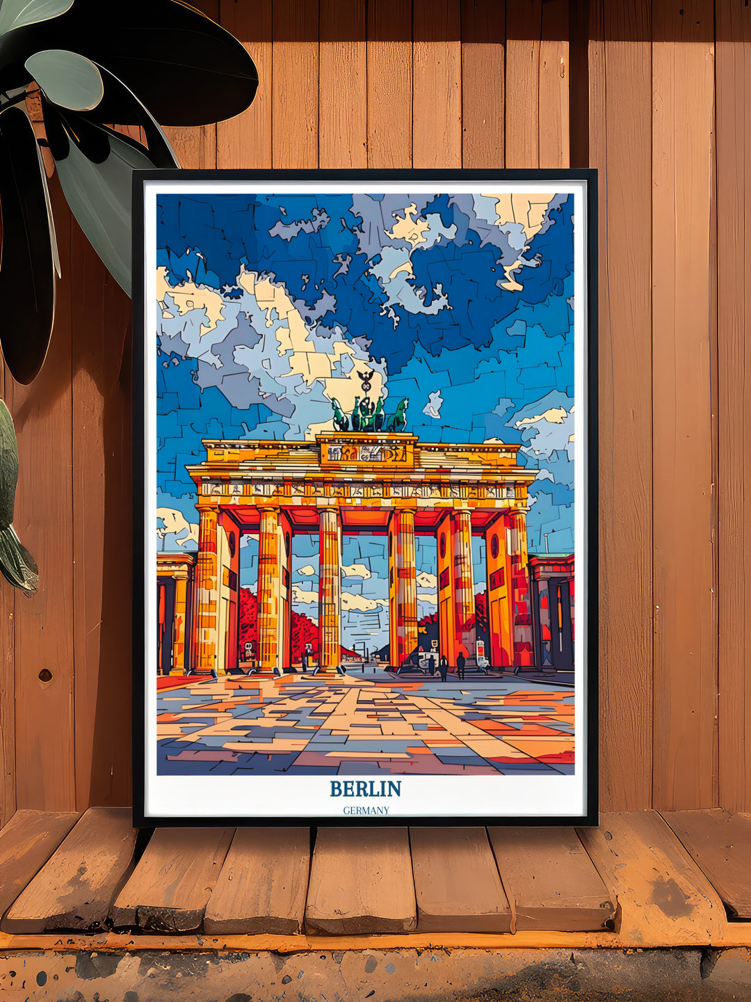 Brandenburger Tor - Deutschland-Reisegeschenk - Berlin-Druck - personalisiertes Geschenk