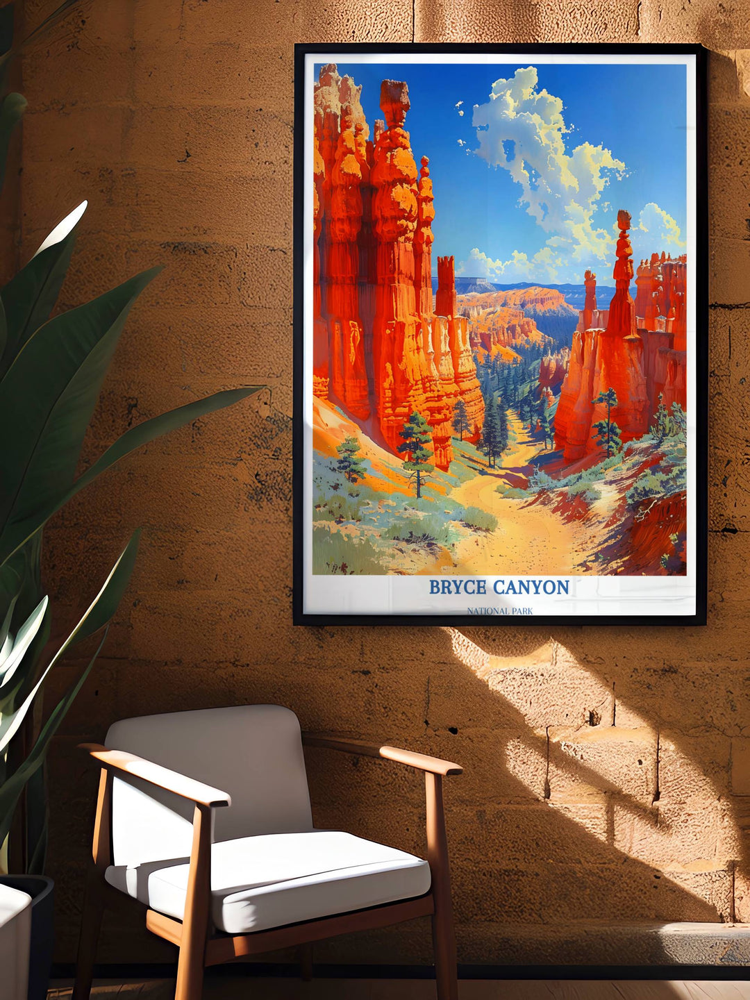 Bryce Canyon Utah - Affiche du parc national - Cadeau du parc national - Bryce Canyon Park - Desert Wall Art