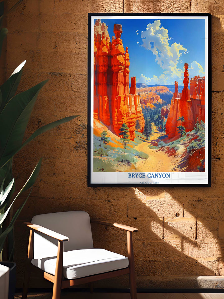 Bryce Canyon Utah - Nationalpark Poster - Nationalpark Geschenk - Bryce Canyon Park - Wüstenwandkunst