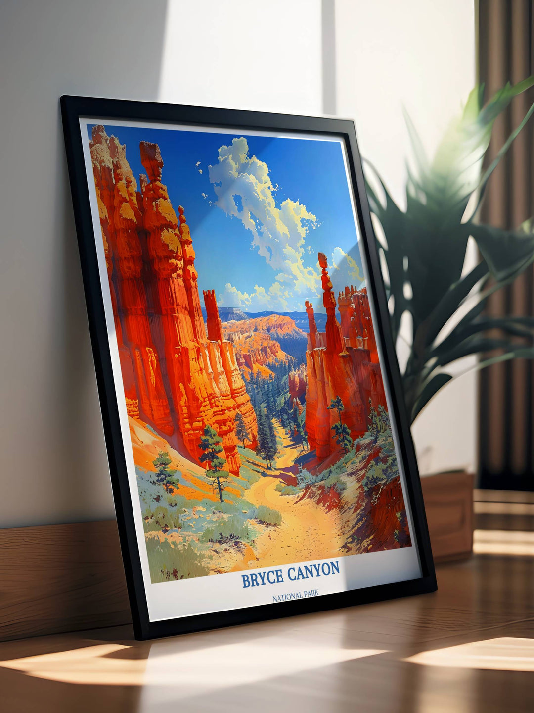 Bryce Canyon Utah - Affiche du parc national - Cadeau du parc national - Bryce Canyon Park - Desert Wall Art