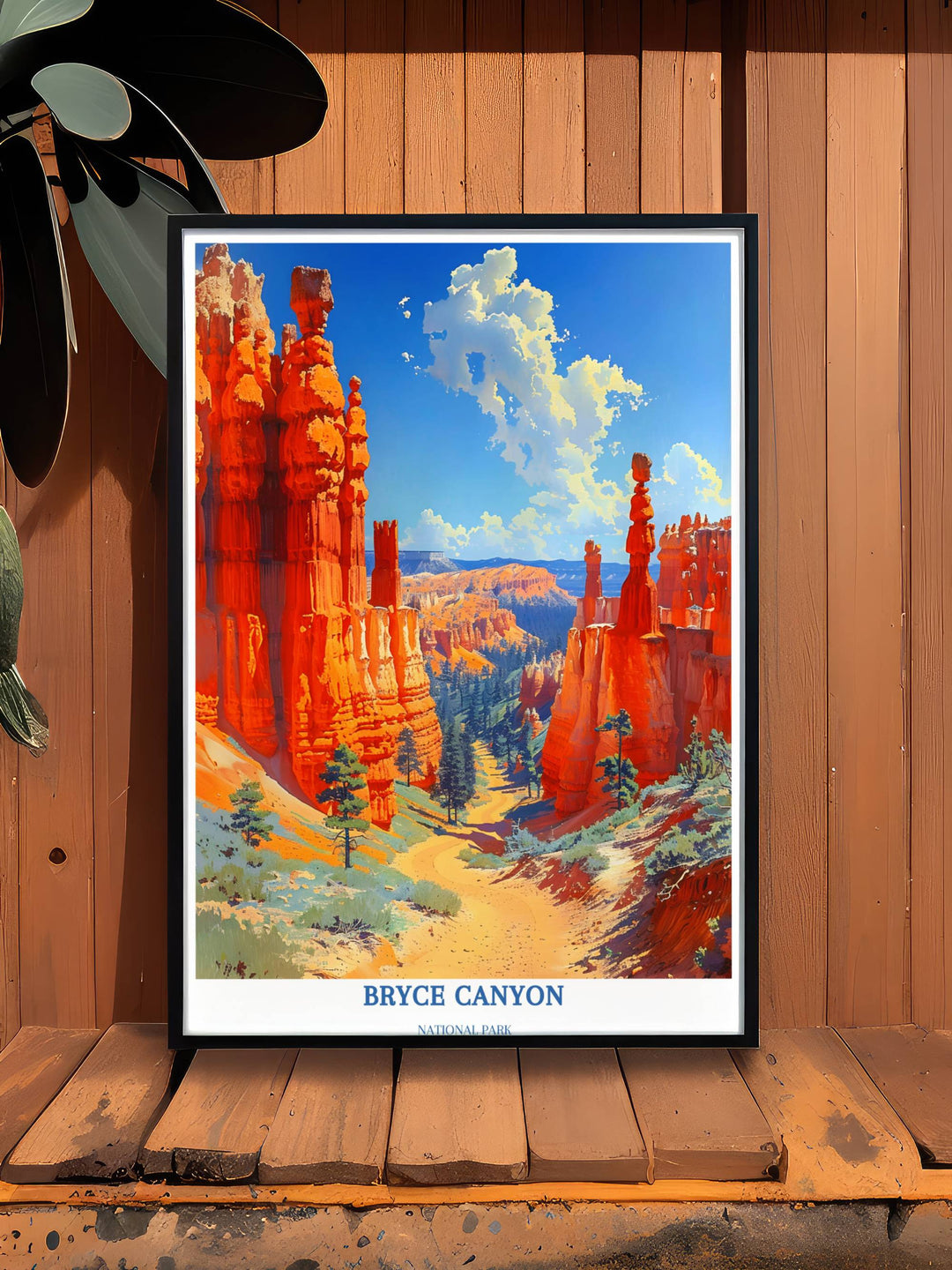 Bryce Canyon Utah - Affiche du parc national - Cadeau du parc national - Bryce Canyon Park - Desert Wall Art