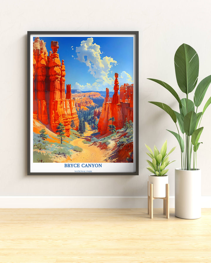 Bryce Canyon Utah - National Park Poster - National Park Gift - Bryce Canyon Park - Desert Wall Art