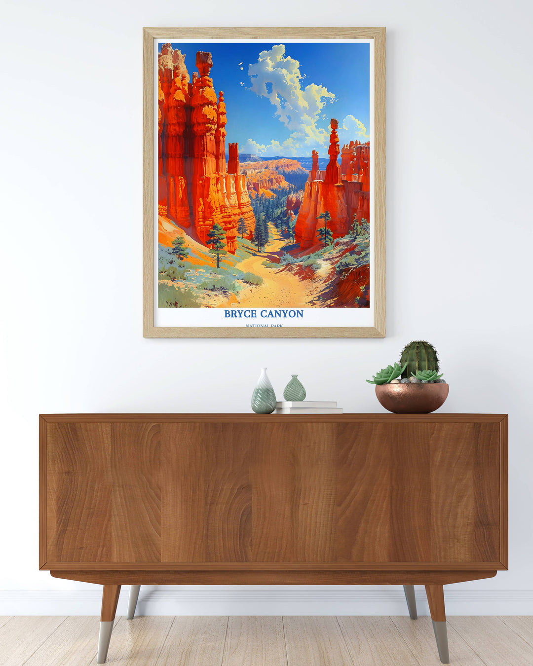 Bryce Canyon Utah - Affiche du parc national - Cadeau du parc national - Bryce Canyon Park - Desert Wall Art