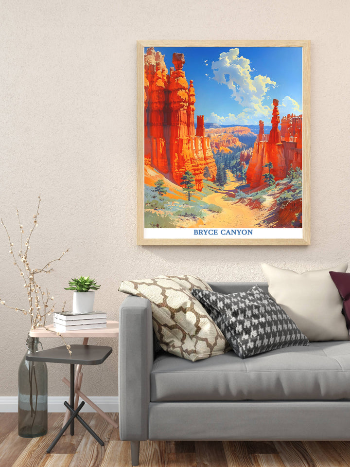 Bryce Canyon Utah - National Park Poster - National Park Gift - Bryce Canyon Park - Desert Wall Art