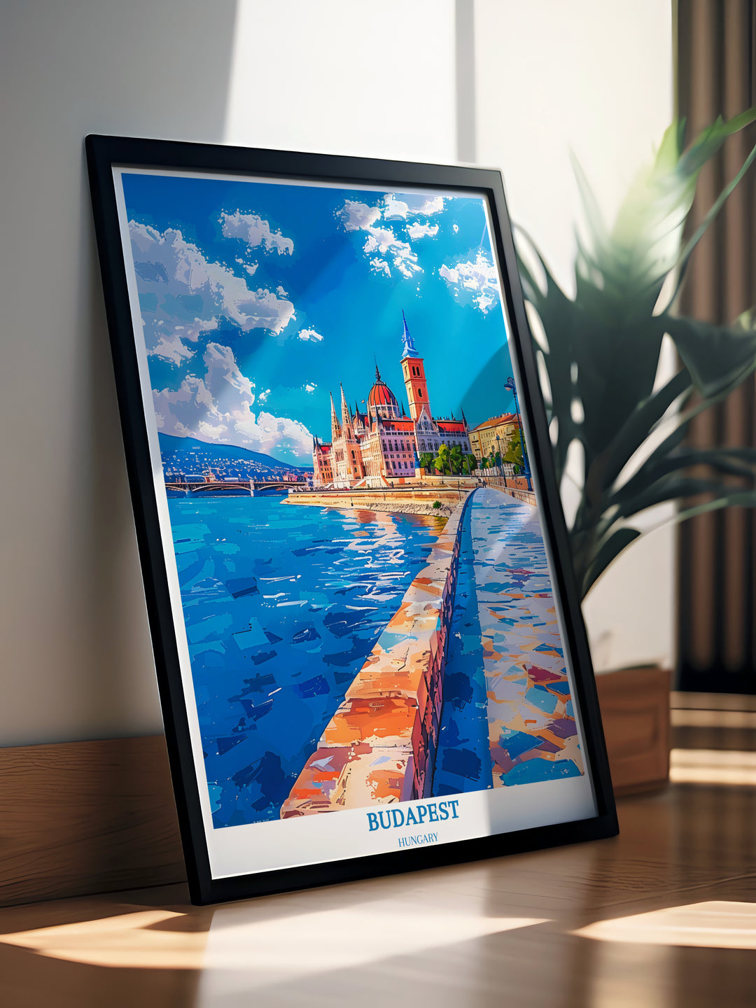 Explorez la Hongrie avec Budapest Travel Print - Cadeaux parfaits pour les amateurs d'art 