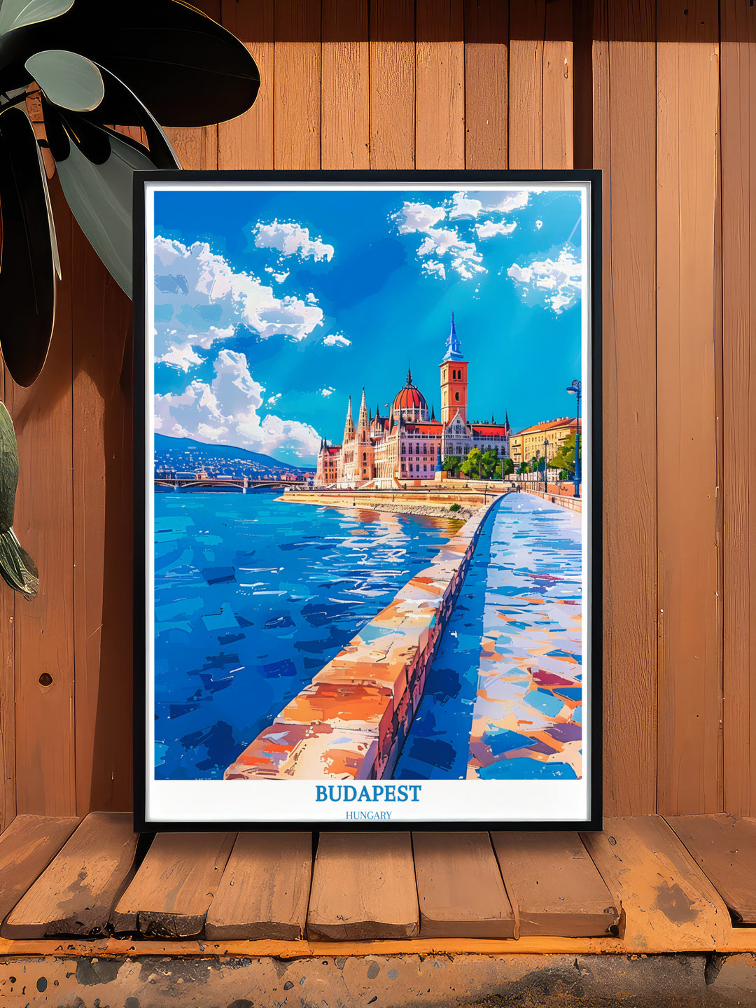 Explorez la Hongrie avec Budapest Travel Print - Cadeaux parfaits pour les amateurs d'art 