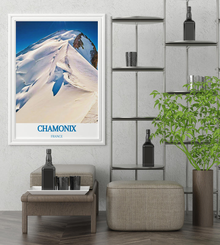 Tranquil autumn colors at the base of Mont Blanc, beautifully captured in a modern wall décor print