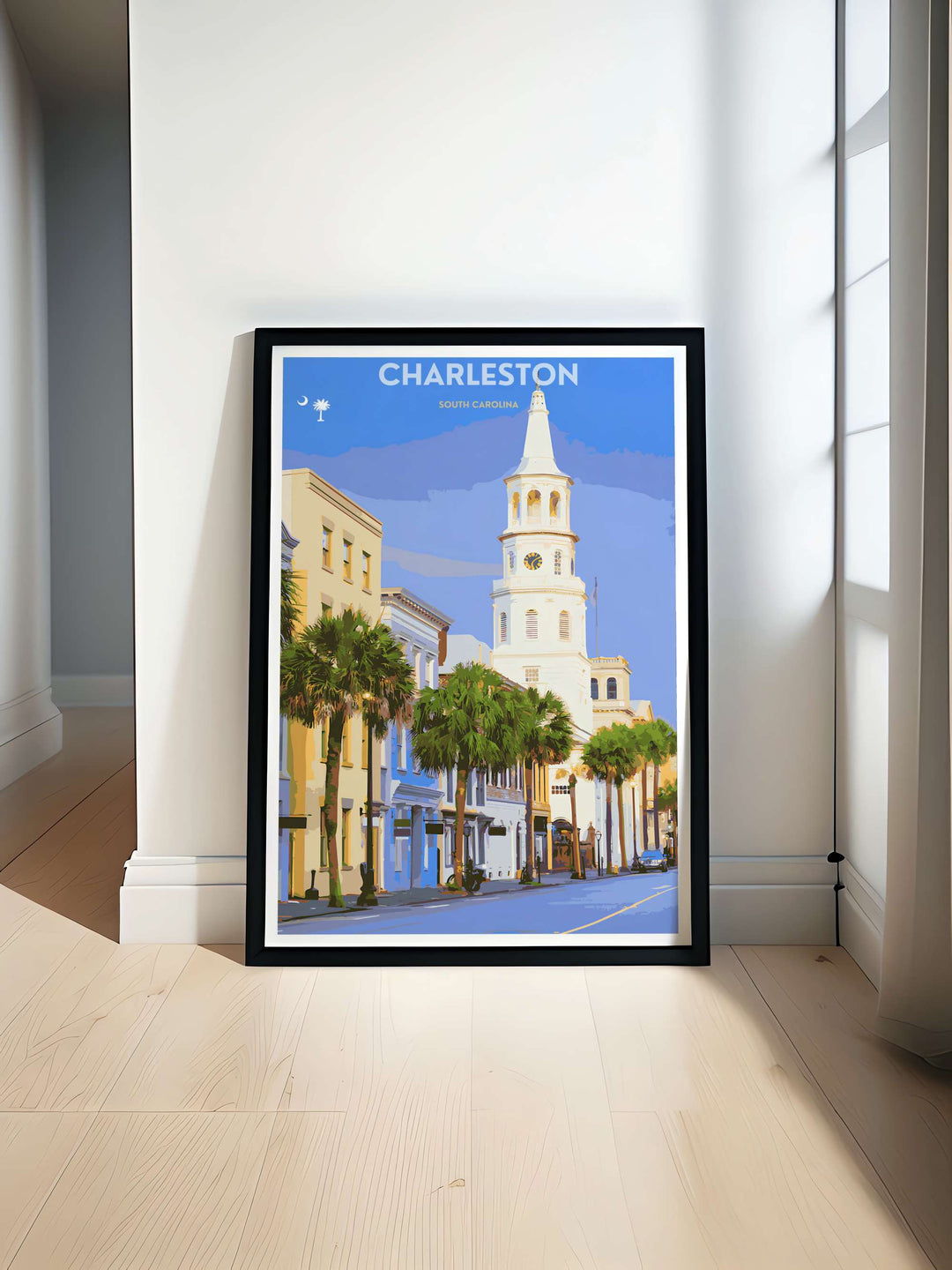 Charleston South Carolina Poster: Church Street Historic District Wall Art