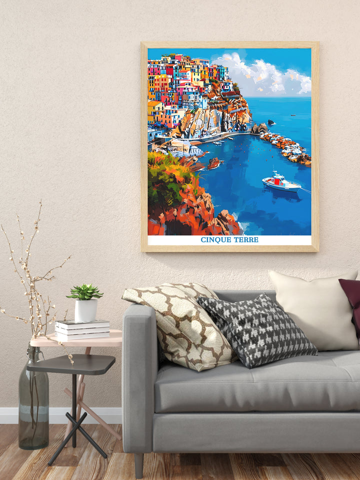 Cinque Terre Posters and Manarola Oil Paintings - Captivating Italian Riviera