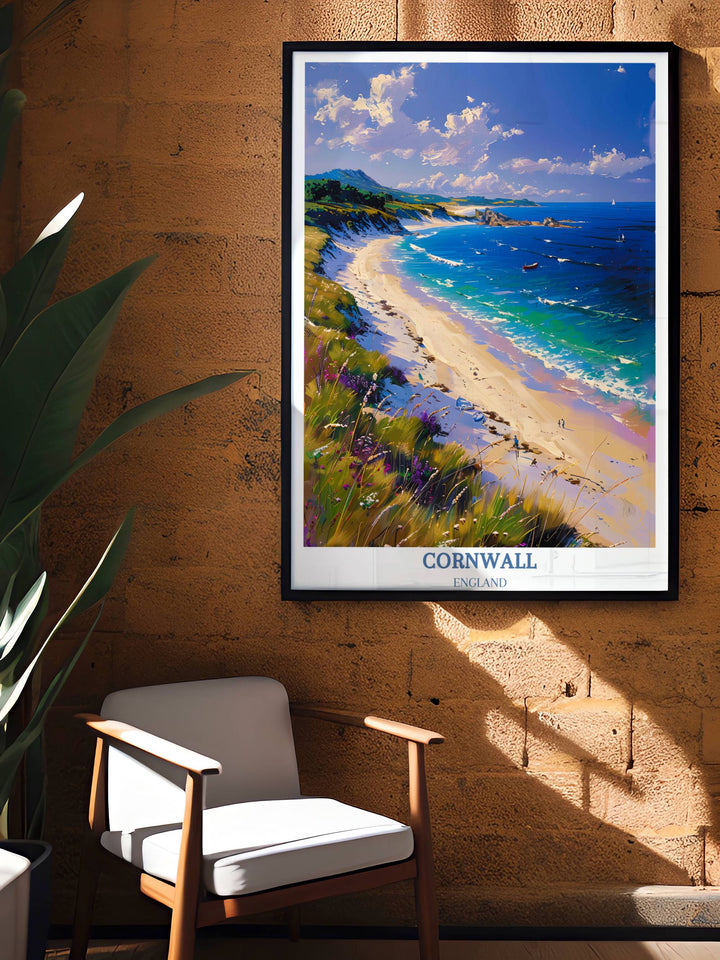 Cornwall Travel Poster - England - Cornwall Art - Cornwall Gift - Wall Art Print