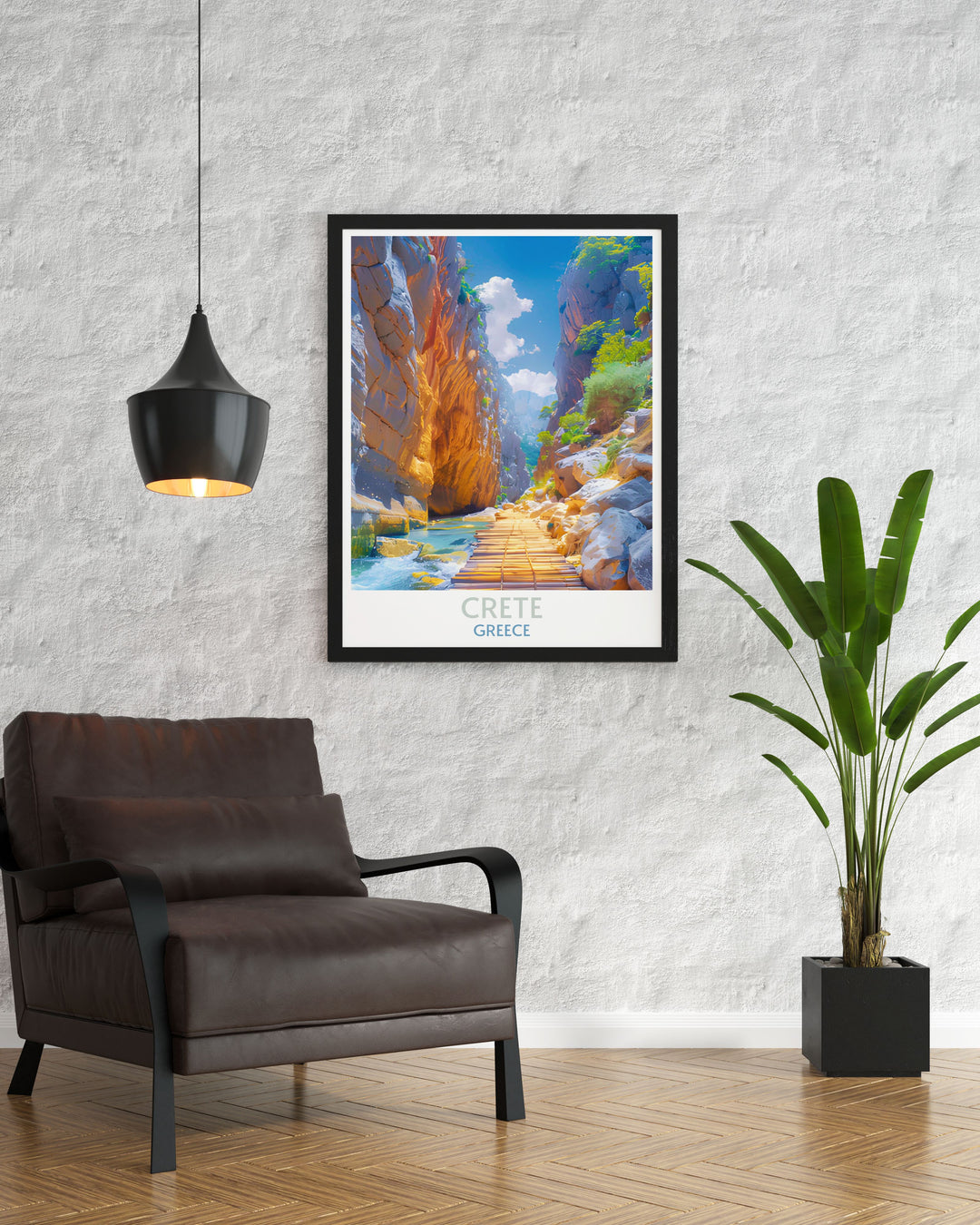 High resolution print featuring the breathtaking landscapes of Samaria Gorge, ideal for those who appreciate the natural beauty of Crete.