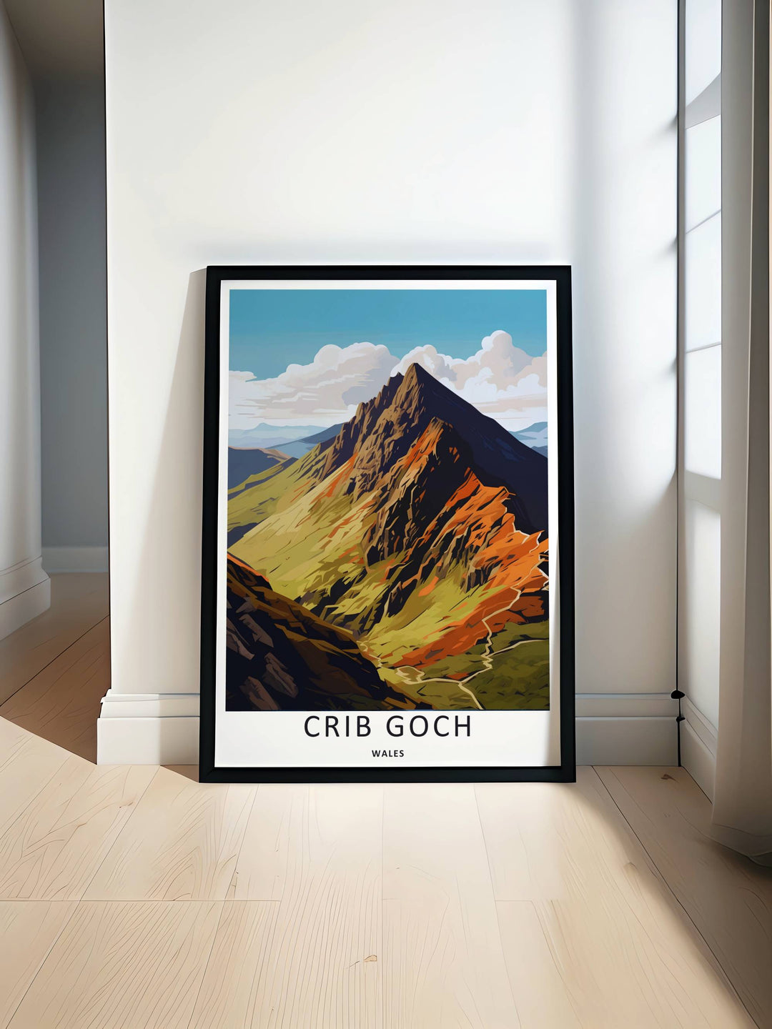 Garnedd Ugain Snowdonia Art Print: Crib Goch Wales Poster Decor