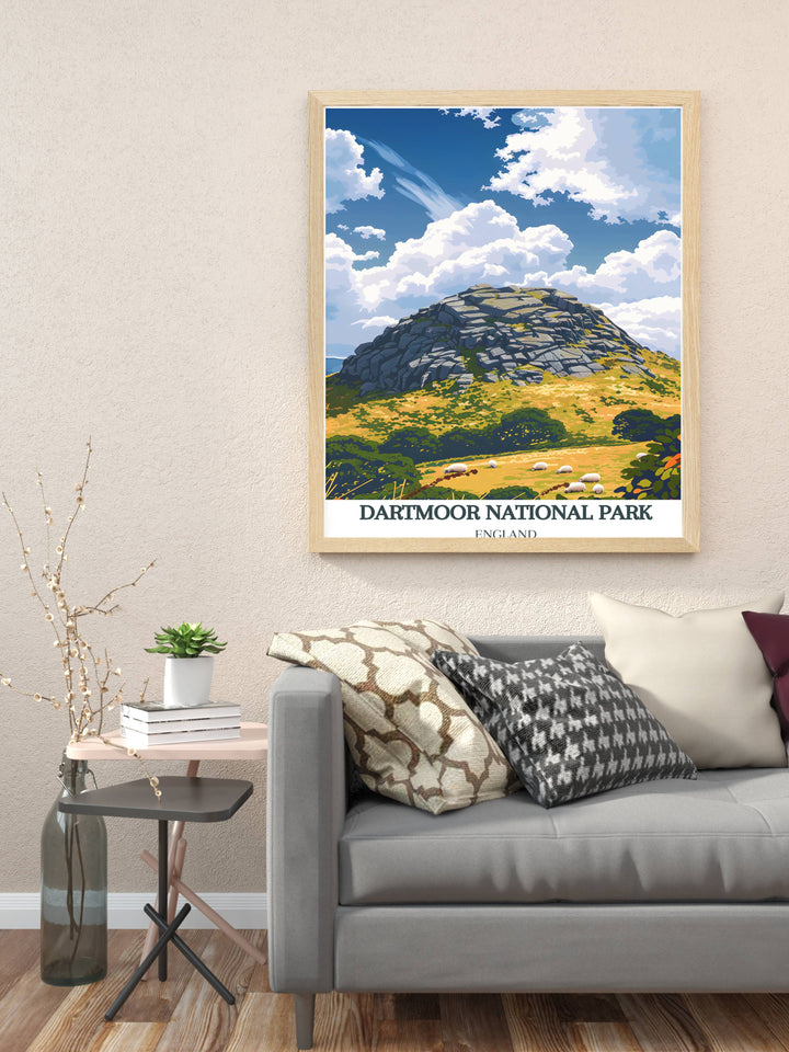 Dartmoor art gift featuring a detailed and vibrant depiction of Dartmoor National, a thoughtful and exquisite present for those who appreciate nature and art