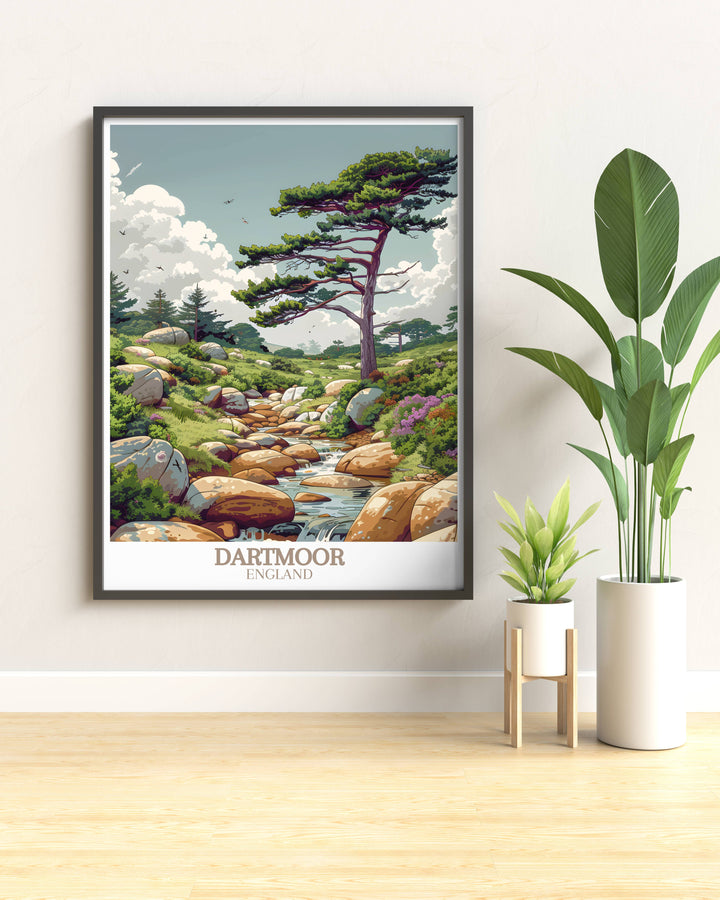 Let the natural beauty of Dartmoor adorn your walls with our curated collection of artwork, celebrating the rich heritage and stunning vistas of this breathtaking National Park, ideal for adding a touch of rustic elegance to any space.